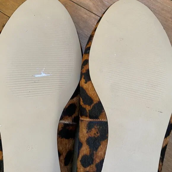 Talbots - Ryan Leopard Haircalf Flats - Picture 9 of 9